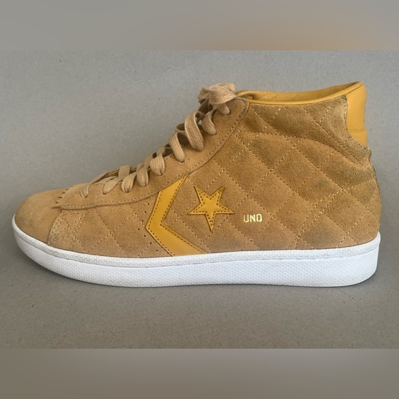 Converse Men’s Shoes Undefeated Pro Leather Tan High-Tops Size 11.5 - Picture 5 of 13